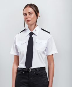 Womens short sleeve pilot blouse