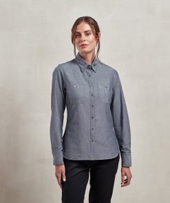 Womenï¿½s Chambray shirt, organic and Fairtrade certified