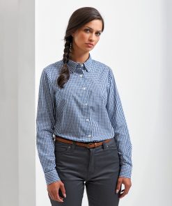 Womens Maxton check long sleeve shirt