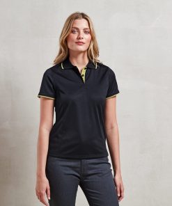 Womens contrast Coolcheckerï¿½ polo