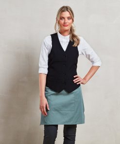 Womens lined polyester waistcoat