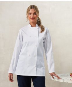 Womens long sleeve chefs jacket