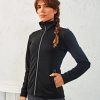 Womens spun dyed sustainable zip-through sweatshirt
