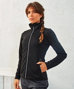 Womens spun dyed sustainable zip-through sweatshirt