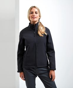Womenï¿½s Windcheckerï¿½ printable and recycled softshell jacket