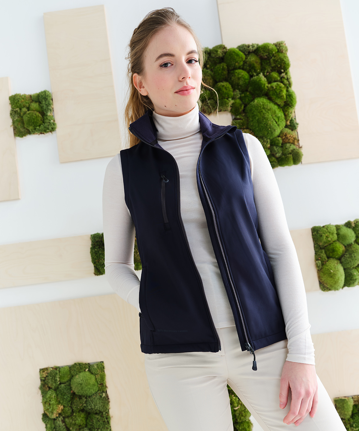 Womens Honestly Made recycled softshell bodywarmer 