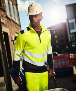 Pro hi-vis ï¿½-zip sweatshirt