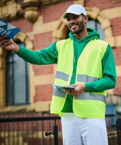 Pro hi-vis two-band easy print vest