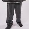 The kids Ribbon luxury Eskimo-style fleece pants