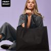 Recycled premium canvas ï¿½stand-upï¿½ shopper