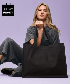 Recycled premium canvas ï¿½stand-upï¿½ shopper