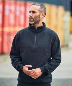 Pro ï¿½-neck zip sweatshirt