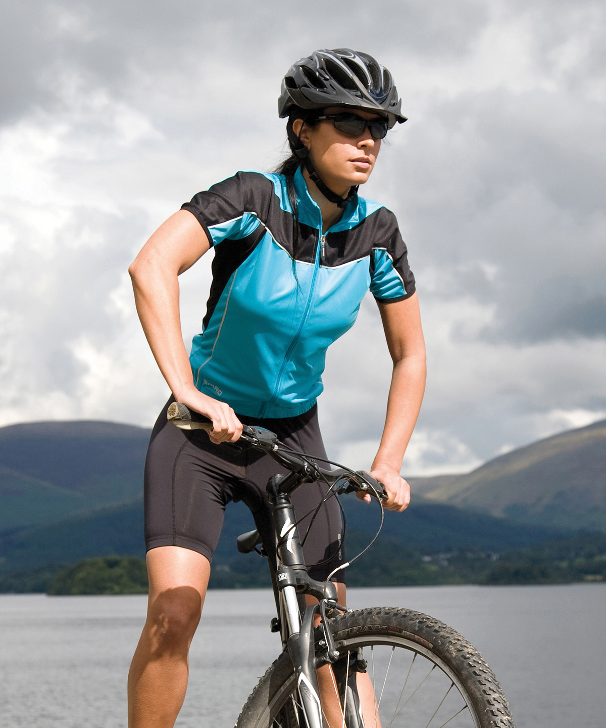 Womens Spiro bikewear full-zip top