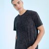 Unisex washed band T