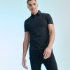 Short sleeve stretch polo