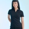Womens short sleeve stretch polo