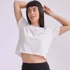 Womens cropped boxy T