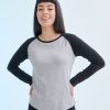Womens long sleeve baseball t-shirt