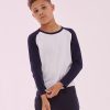 Kids long sleeve baseball T