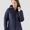 Womenï¿½s Nautilus quilted hooded jacket