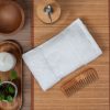 Organic hand towel with printable border