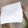 Organic bath towel with printable border