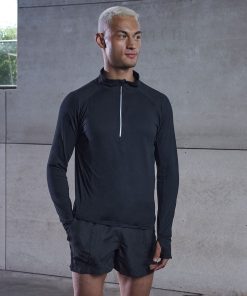 Long-sleeved ï¿½ zip top