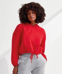 Womens TriDriï¿½ cropped oversize hoodie