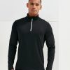 TriDriï¿½ recycled long sleeve brushed back ï¿½ zip top