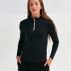 Womenï¿½s TriDriï¿½ recycled long sleeve brushed back ï¿½ zip top