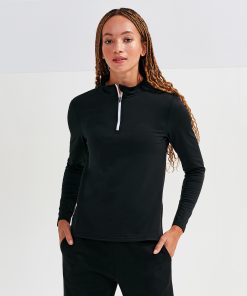 Womenï¿½s TriDriï¿½ recycled long sleeve brushed back ï¿½ zip top