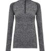Womens TriDriï¿½ seamless 3D fit multi-sport performance zip top