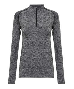 Womens TriDriï¿½ seamless 3D fit multi-sport performance zip top