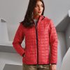 Womens honeycomb hooded jacket