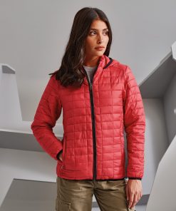 Womens honeycomb hooded jacket