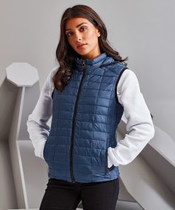 Womens honeycomb hooded gilet