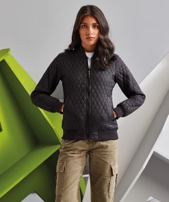 Womens quilted flight jacket