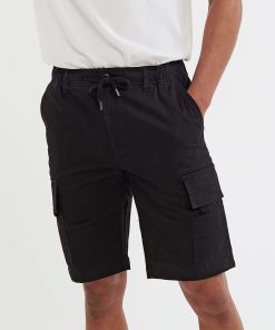Menï¿½s drawstring cargo utility shorts