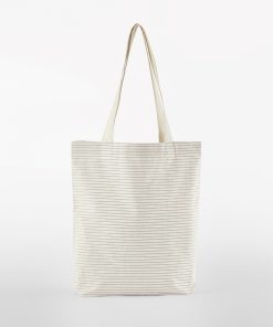 Striped organic cotton tote