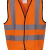 Kids hi-vis 2 bandb waistcoat (HVW100CH)