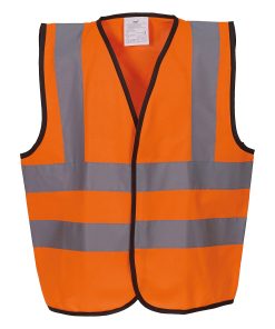 Kids hi-vis 2 bandb waistcoat (HVW100CH)