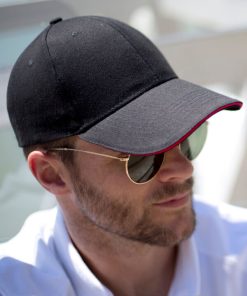 Memphis Brushed Cotton Low Profile Sandwich Peak Cap