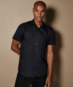 Tailored Fit Short Sleeve Poplin Shirt