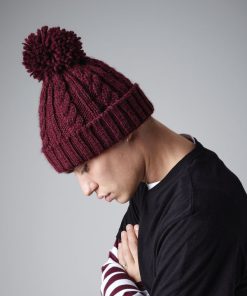 Cable Knit Melange Beanie