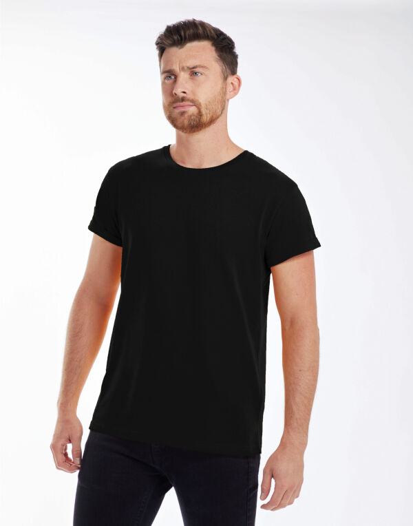 Mens Organic Roll Sleeve T