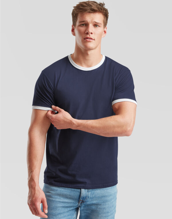 Mens Valueweight Ringer T