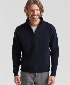 Mens Premium Zip Neck Sweat