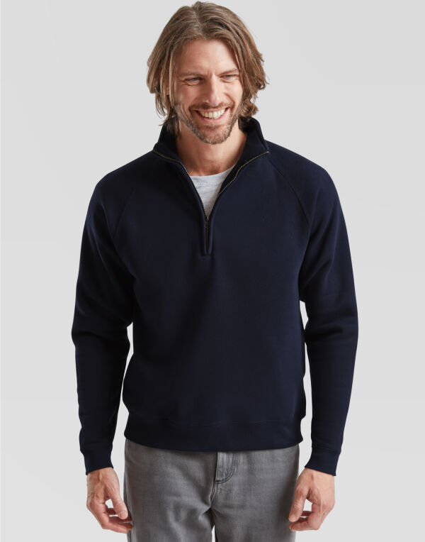 Mens Premium Zip Neck Sweat