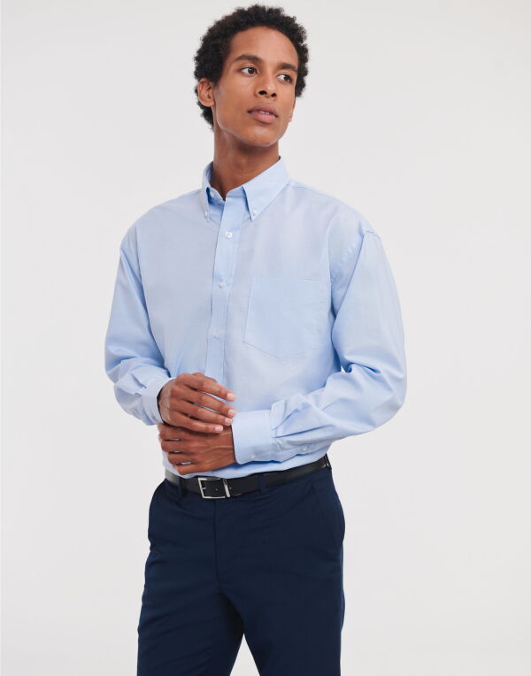 Mens Long Sleeve Classic Oxford Shirt