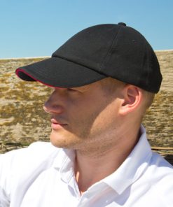 Low Profile Heavy Brushed Cotton Cap with Sandwich Peak